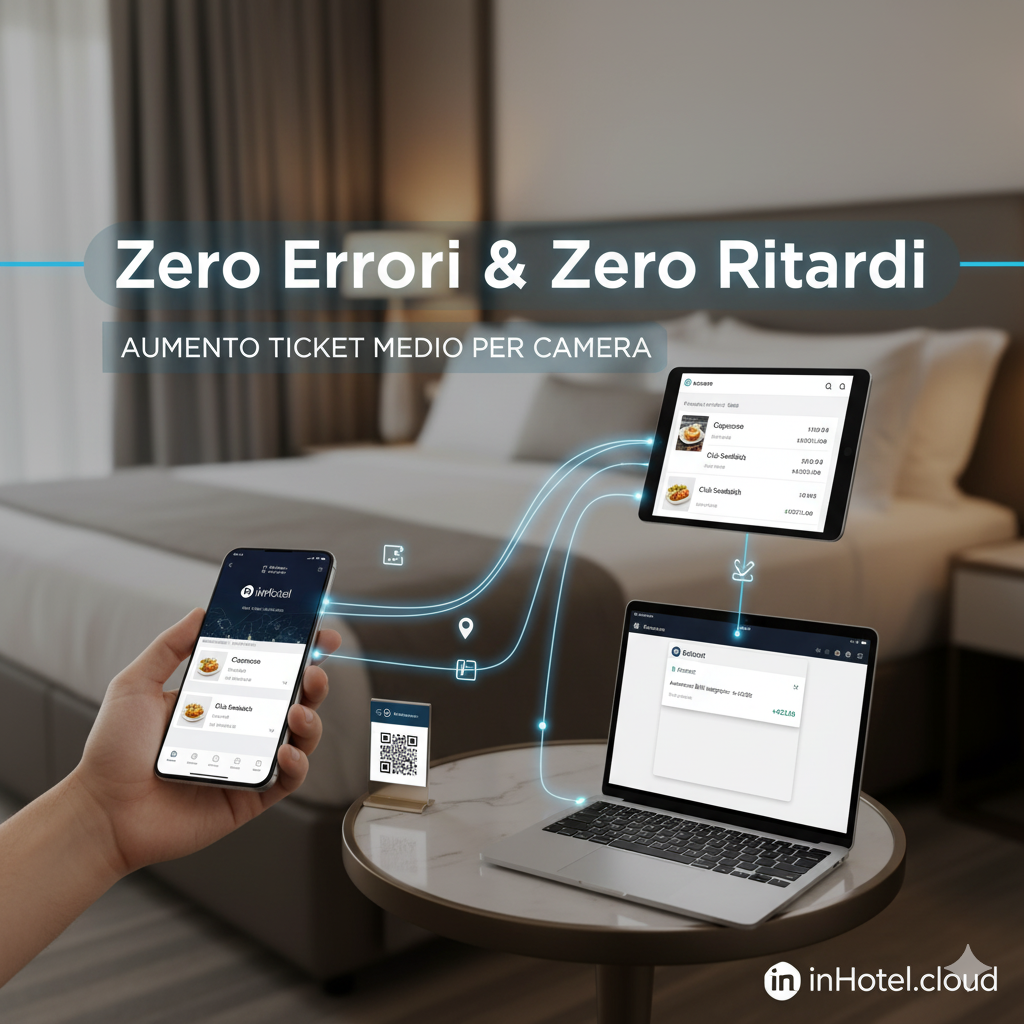 Flusso ordini digitali su inHotel